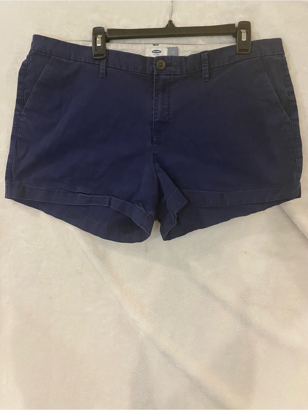Old Navy Navy Blue Cotton Chino Shorts
